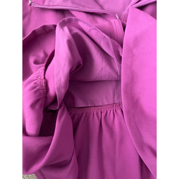 Ann Taylor Doubleweave Flounce Ruffled Midi Skirt in Purple Verbana Size 6 - Picture 8 of 10